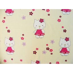 Hubners Lenjerie patut Kitty Floricele 5 piese crem