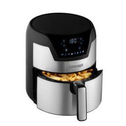 Friteuza Concept FR3500 fryer Single 3.5 L Stand-alone 1500 W Hot air fryer Black, Metallic