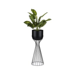Ghiveci metalic de flori LOFT 56x20 cm negru