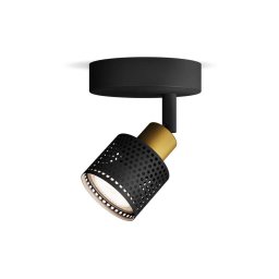 Spot Philips NIALL 1xGU10/5W/230V negru/alamă