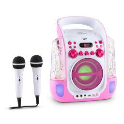 Auna Kara design CD sistem karaoke USB MP3LED 2 x micro baterie (MG3-Kara Liquida PK)