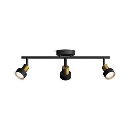 Spot Philips CONDUIT 3xGU10/5W/230V negru/alamă