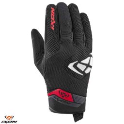 Manusi barbati Roadster vara textil/piele Ixon model MIG 2 Air Flow MS culoare: negru/alb/rosu - degete tactile
