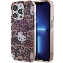 Husa IML Tags Graffiti case for iPhone 14 Pro - pink