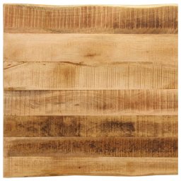 Blat de masa contur natural 60x60x2,5 cm lemn masiv mango brut GartenMobel Dekor