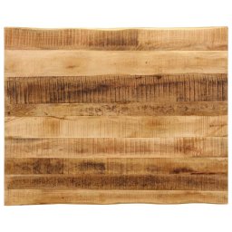Blat de masa contur natural 90x80x3,8 cm lemn masiv mango brut GartenMobel Dekor