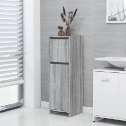 Dulap de baie, gri sonoma, 30x30x95 cm, lemn prelucrat GartenMobel Dekor