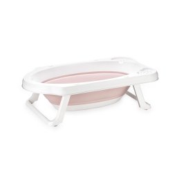 Cadita pliabila pentru bebelusi, 82 cm, cu dop de scurgere, nordic pink
