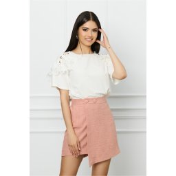 Pantaloni LaDonna scurti roz tip fusta