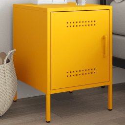 Noptiera, galben mustar, 36x39x50,5 cm, otel GartenMobel Dekor