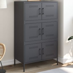 Dulap înalt, antracit, 68x39x113 cm, otel GartenMobel Dekor