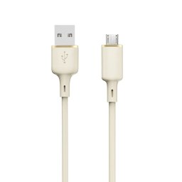 Husa Dudao L7SM USB-A - micro USB cable 5A 1m - beige