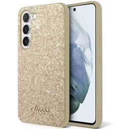 Husa Husă rigidă Glitter Script pentru Samsung Galaxy S24+ – auriu