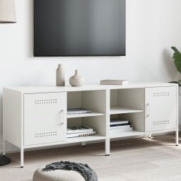 Dulapuri TV, 2 buc., alb, 68x39x50,5 cm, otel GartenMobel Dekor