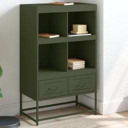 Dulap înalt, verde masliniu, 68,5x39x111,5cm, otel laminat rece GartenMobel Dekor