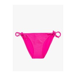 Koton Brazilian Bikini Bottom Basic Textured Side Tie Detaliu