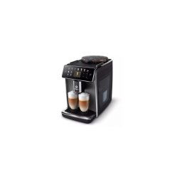 Espressor GranAroma SM6582/10, 16 bauturi, Ecran TFT color, 6 profiluri utilizator, filtru AquaClean, Rasnita ceramica, Argintiu/Negru