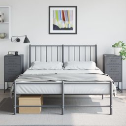 Noptiere, 2 buc., antracit, 36x39x78 cm, otel GartenMobel Dekor