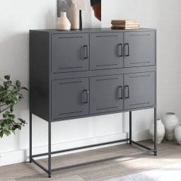 Dulap, antracit, 100,5x39x107 cm, otel laminat la rece GartenMobel Dekor