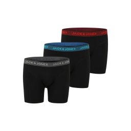 Jack & Jones Plus Boxeri azur / gri / gri metalic / sângeriu