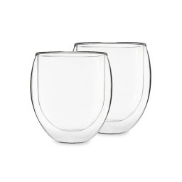 Feelino Ice set, 2 cești de ceai, set de 2, 400 ml, sticlă borosilicată de înaltă calitate, sigură pentru mașina de spălat vase (B00ANKDB2Q)