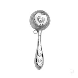 Jucarie zornaitoare din argint masiv Heart TNY3003-CO Argint pentru copii Zaramella Argenti