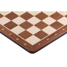 Tabla de sah din lemn padauk, 48 x 48 cm, patrat 50mm