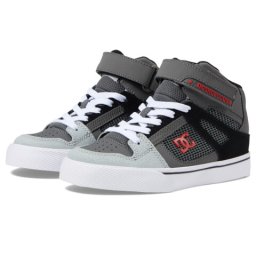 DC Pure High-Top EV (Little KidBig Kid) RedHeather Grey