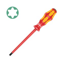 surubelnita TORX VDE TX40 150 mm WERA 167 i cu maner Kraftform antirostogolire pentru echipamente electrice si tablouri electrice 05006179001