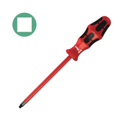 surubelnita profil patrat VDE 3 150 mm WERA 168 i cu maner Kraftform antirostogolire pentru aparataj si tablouri electrice 05004782001