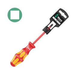 surubelnita VDE patrata 2 100 mm WERA 168 i cu maner Kraftform Plus antirostogolire 05100025001