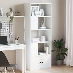 Biblioteca, alb, 70x36x189 cm, lemn prelucrat GartenMobel Dekor