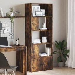 Biblioteca, stejar fumuriu, 70x36x189 cm, lemn prelucrat GartenMobel Dekor