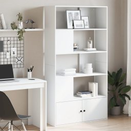 Biblioteca, alb, 100x36x189 cm, lemn prelucrat GartenMobel Dekor