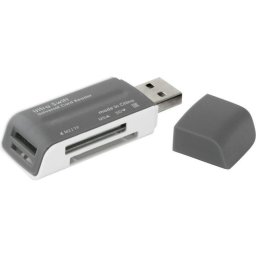 Cititor de carduri de memorie, Defender, ULTRA SWIFT USB 2.0, Argintiu