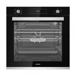 Cuptor incorporabil Samus SCE828GCF3D, Putere cuptor 2500 W, Capacitate 80 litri, Negru