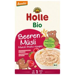 Musli integral cu zmeura și capsuni pentru copii + 1 an bio 200g