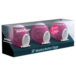 Satisfyer Egg Bubble - masturbator tip ou - set 3 bucăți