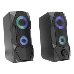 Boxa White Shark GSP-634 FLOW 2.0 5W (2x2.5W), efect de lumina LED RGB, Negru