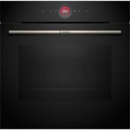 Cuptor incorporabil multifunctional BOSCH Seria 8 HBG7321B1, 60x60cm, 3600W, 71l, 30~300°C, Clasa A+, Afisaj TFT, Control inel, EcoClean Direct, 3D Hotair, Hotair Gentle, AirFry, Home Co