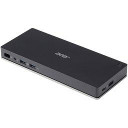 Docking station Acer USB Type-C II, 1 x mic/headphone combo, 2 x HDMI, 1 x DisplayPort, 1 x RJ45, 3 x USB A, 1 x USB-C, Power Delivery