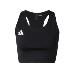 ADIDAS PERFORMANCE Sport top 'Adizero E' negru / alb