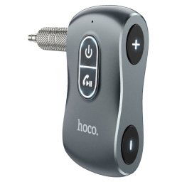 Adaptor Bluetooth Auxiliar Jack, Hoco Tour Car E73, Gri Metal