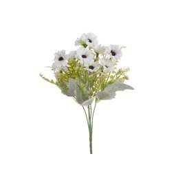 Buchet 5 fire margarete+verdeata artificiala pentru aranjamente florale