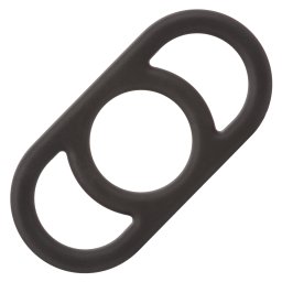 California Exotics Alpha Liquid Silicone Commander Ring Black