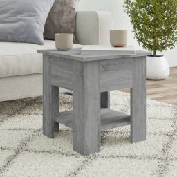 Masuta de cafea, gri sonoma, 40x40x42 cm, lemn prelucrat GartenMobel Dekor