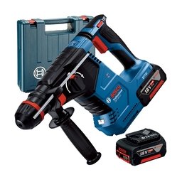 Bosch - GBH 187-LI One Chuck - Rotopercutor SDS-Plus cu 2 acumulatori si incarcator, Li-Ion, 18 V, 5 Ah, 2.4 J, valiza plastic