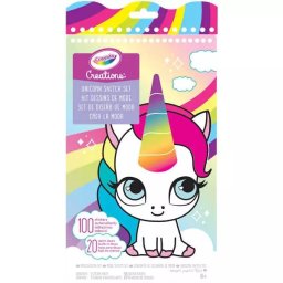 Crayola Creations: Set de desen cu autocolante Unicorni