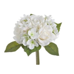 Buchet 4 trandafiri artificiali+hortesnie pentru aranjamente florale