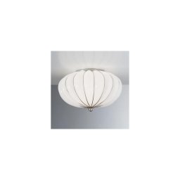 Plafonieră SIRU GIOVE 2xE14/40W/230V d. 29 cm crom/alb sticlă venețiană